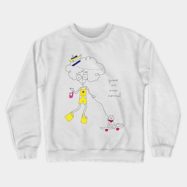 Normal Love Crewneck Sweatshirt by paperdreams